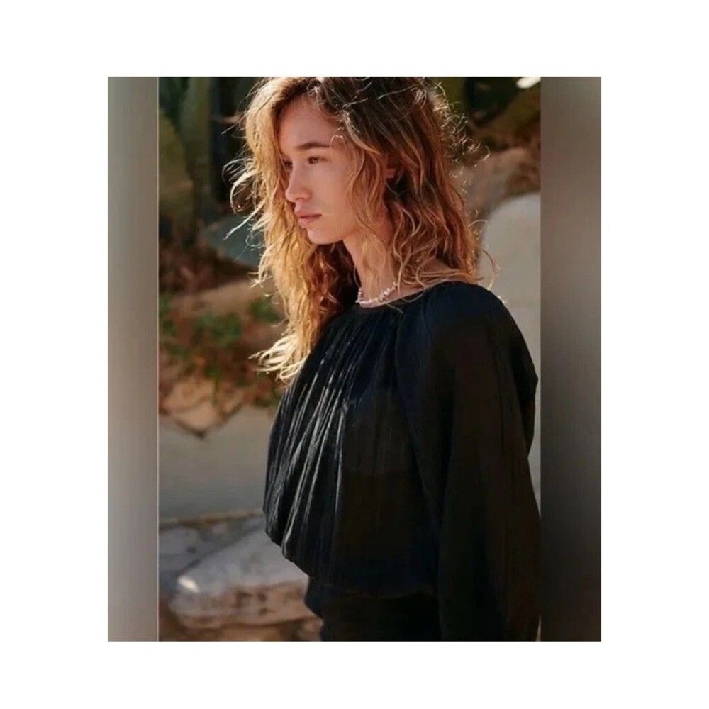 Free People Real Resort Romper Size S Color Black NWOT - Picture 7 of 10